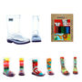 Squelch Transparent Wellies And Three Sock Set Safari, thumbnail 2 of 7