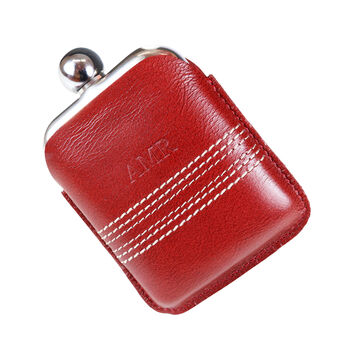 Personalised Luxury Cricket Hip Flask, 8 of 10