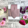Desert Rose Pin Dots Wedding Tie Set, thumbnail 4 of 6