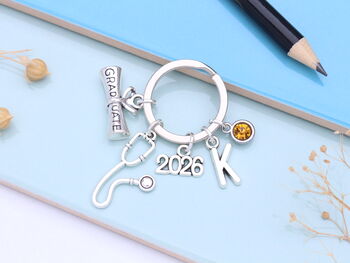 Personalized Medical Graduation Keyring Medical Student Gift, 6 of 11