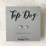 Husky Dog Sterling Silver Earrings, thumbnail 4 of 7