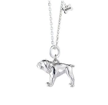 Personalised English Bulldog Sterling Silver Necklace, 3 of 7