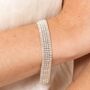 Wide Beaded Band Bracelet, thumbnail 4 of 6