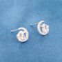 Silver Tinkerbell Stud Earrings, Fairy Earrings, Girls Studs, thumbnail 5 of 7