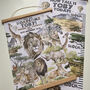 Personalised Wild Safari Animals Height Chart, thumbnail 2 of 5