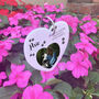 Acrylic Heart Pet Photo Memorial Garden Tag Wire Holder, thumbnail 5 of 5