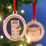 Personalised New Home Solid Wood Christmas Decoration, thumbnail 7 of 12