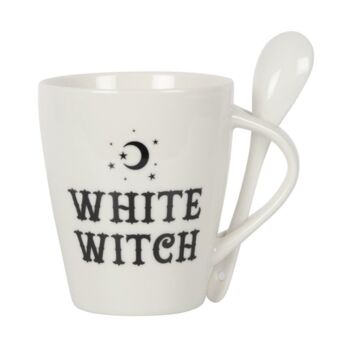 White Witch Mug And Spoon Set, 3 of 6