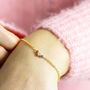 Best Friends Tiny Heart Birthstone Bracelet, thumbnail 1 of 8
