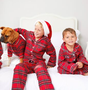 Personalised Matching Tartan Brushed Cotton Family Christmas Pyjamas *Offer*, 8 of 12