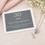 30th Birthday Sterling Silver Three Star Necklace, thumbnail 1 of 2