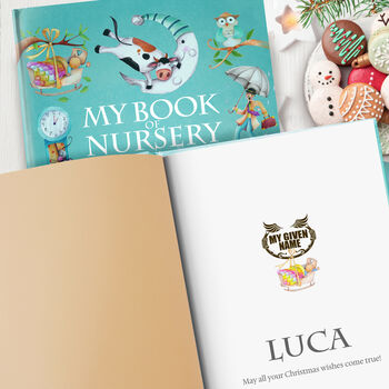 My First Christmas Nursery Rhymes And Personalised Poems Book, 2 of 10