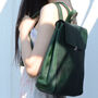 Womens Colorway Genuine Leather Backpack, thumbnail 11 of 12