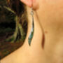 Abalone Long Curve Earrings, thumbnail 2 of 8