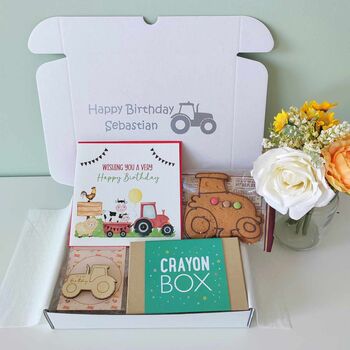 Farmyard Tractor Birthday Boy Girl Gift Set, 2 of 9