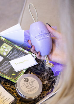 'The Big Lavender Box' Luxury Bath Care Gift Set, 4 of 7