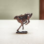 Miniature Bronze Running Hare 8th Anniversary Gift, thumbnail 1 of 11