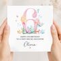 Mermaid 4th Birthday Card, Pink Birthday Card For Daughter, Granddaughter, Any Relationship, thumbnail 6 of 9