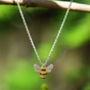Bee Delicate Pendant Necklace, thumbnail 1 of 5