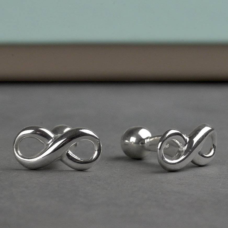 sterling silver infinity cufflinks by tales from the earth ...