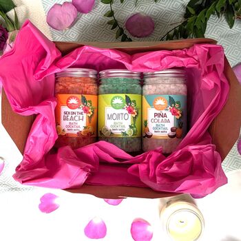 Personalised Cocktail Bath Salts Gift Box, 2 of 3