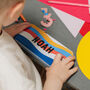 Personalised Name Rainbow School Pencil Case, thumbnail 2 of 4