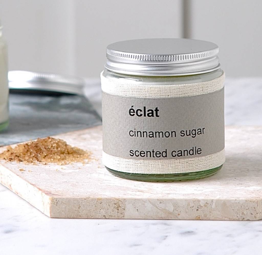 Personalised Éclat Cinnamon Sugar Scented Candle, 1 of 4