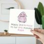 Happy Birthday Little Monster Personalised Card, thumbnail 1 of 3