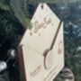 Personalised Wooden Letter To Santa, Tree Decoration, thumbnail 2 of 4