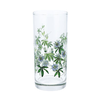 Passion Flower Printed High Ball Glass, 3 of 7