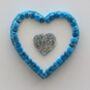Handmade Turquoise Heart Mosaic Wall Art, thumbnail 1 of 4
