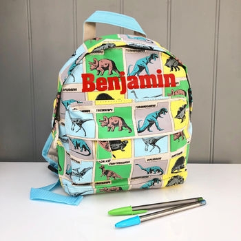 Vintage Style Personalised Backpack, 3 of 12