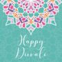 Diwali Bright Mandala Greeting Cards Six Pack, thumbnail 7 of 8