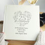 Personalised 25th Silver Anniversary Photo Album, thumbnail 1 of 4