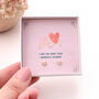 'I Like You' Sterling Silver Heart Earrings, thumbnail 1 of 8