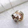 Personalised Gold Hoop And Diamond Spacers, thumbnail 3 of 11