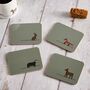 Woodland Collection Coasters, Mixed Set Of Four, thumbnail 1 of 5