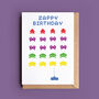 Space Invaders Birthday Card, thumbnail 1 of 2