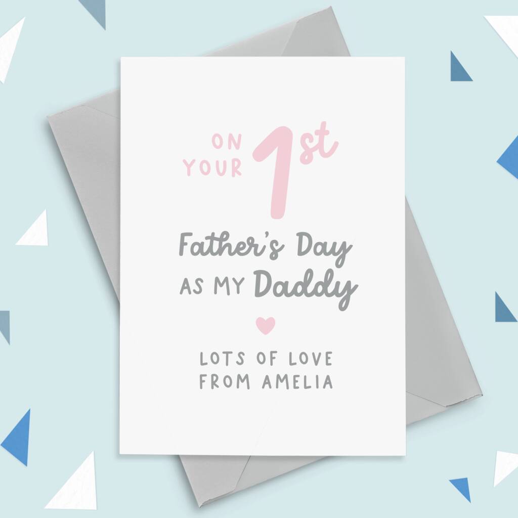 First father's day deals card from baby