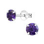 February Birthstone Silver Studs In A Keepsake Gift Tin, thumbnail 2 of 9