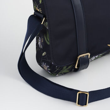 Navy Passion Flower Satchel, 8 of 8