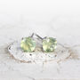 Green Prehnite Stud Earrings, thumbnail 7 of 12