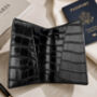 Personalised Croc Leather Passport Cover, thumbnail 3 of 9
