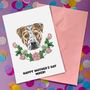Personalised Staffie Mother's Day Card, thumbnail 1 of 12