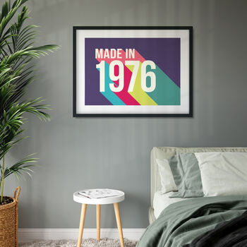 Personalised 50th Birthday Year Print, 7 of 7