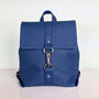 Handcrafted Small Royal Blue Backpack, thumbnail 2 of 6