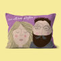 Personalised Faces Couples Engagement Cushion, thumbnail 2 of 10