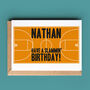 Personalised Basketball Court Birthday Card, thumbnail 1 of 2