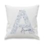 Personalised Floral Blue Initial Cushion, thumbnail 4 of 4