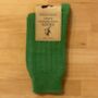 Ladies Cashmere Blend Socks Apple Green, thumbnail 1 of 4